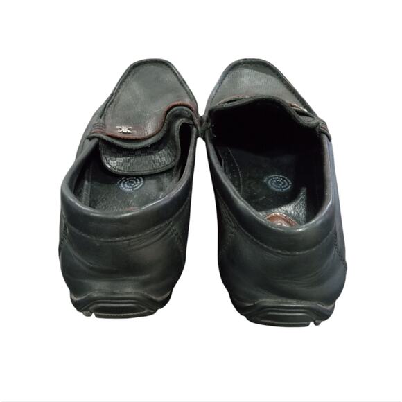 [H292] Karosso Black Genuine Leather Moccasin Driver/Loafers, Size 26 - Picture 4 of 8